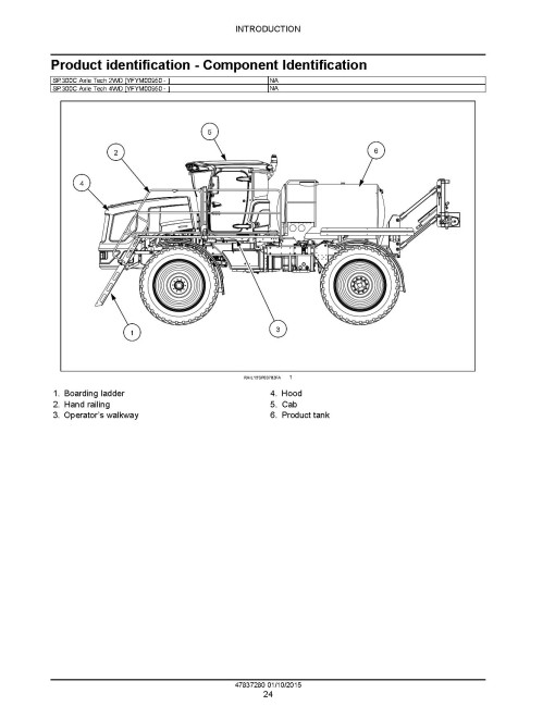 New Holland Guardian SP.300C Tier 4B Final (SN from YFYM00950) Self-Propelled Sprayers Service Manual (47837280) New Holland Guardian SP.300C Tier 4B Final (SN from YFYM00950) Self-Propelled Sprayers Service Manual (47837280)