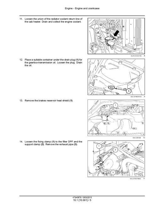 New Holland T4.105, T4.115, T4.85 and T4.95 Tractors (North American Edition) Service Manual (47840679)