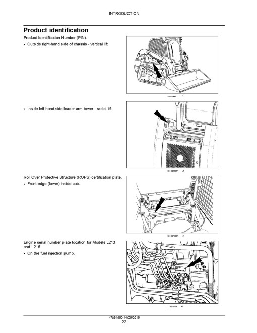 New Holland C227, C232 Compact Track Loaders, L221 and L228 Skid Steer Loaders (Tier 4B Final) Service Manual (47851950)