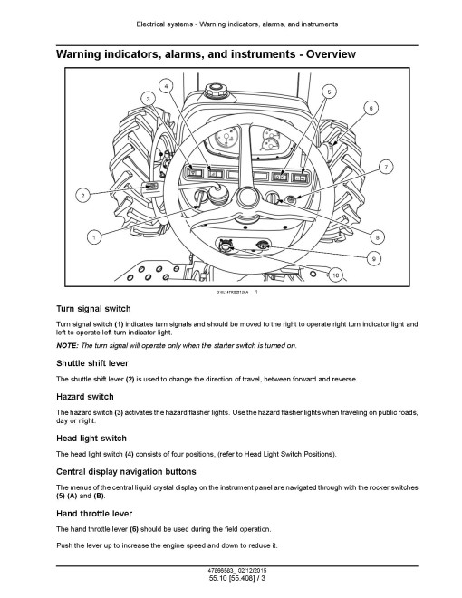 New Holland Workmaster 50, 60 and 70 Tier 4B Final Compact Tractors (North American Edition) Service Manual (47866583)