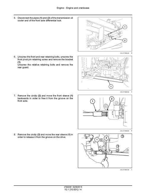 New Holland T4.105F, T4.75F, T4.85F and T4.95F Tractors (Export Edition) Service Manual (47888361)