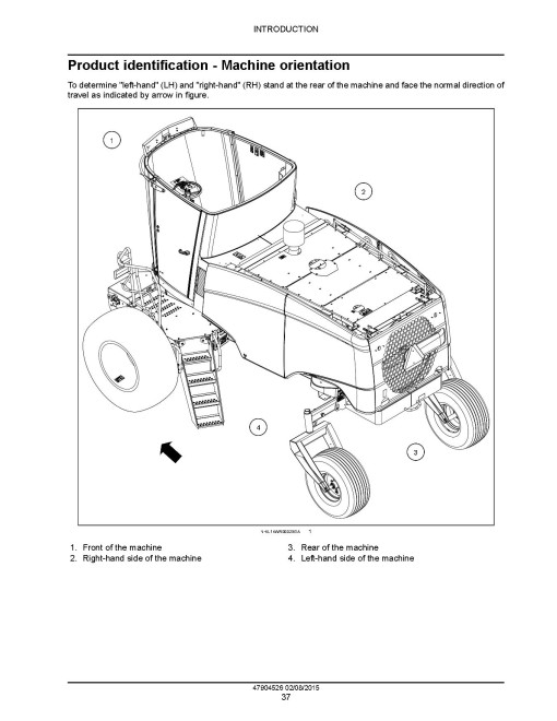 New Holland Speedrower 200 and 240 Tier 3 Self-Propelled Windrowers (Export) Service Manual (47904526)