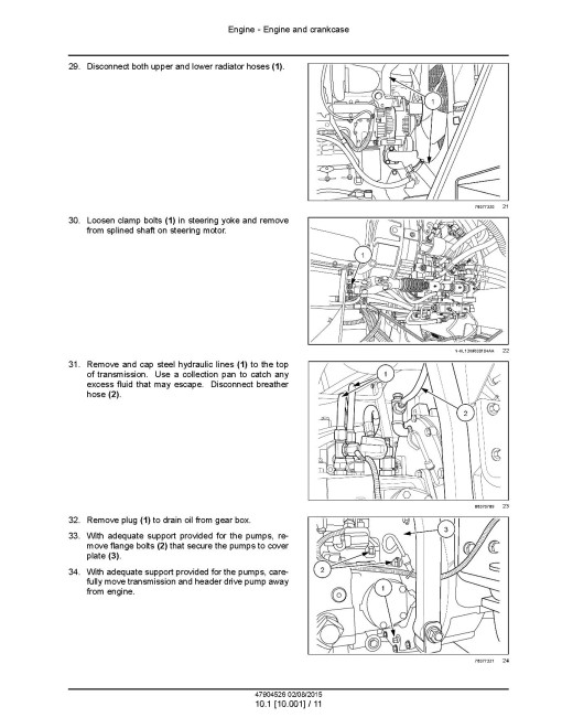 New Holland Speedrower 200 and 240 Tier 3 Self-Propelled Windrowers (Export) Service Manual (47904526)