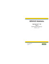 New Holland Speedrower 130 Tier 3 Self-Propelled Windrowers (North America) Service Manual (47904535)