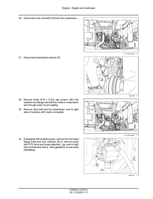 New Holland Speedrower 130 Tier 3 Self-Propelled Windrowers (North America) Service Manual (47904535)