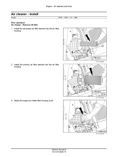 New Holland D150C (SN from NDDC15000, NEDC15000; NFDC15000) Tier 2 Crawler Dozers Service Manual (47907877) New Holland D150C (SN from NDDC15000, NEDC15000; NFDC15000) Tier 2 Crawler Dozers Service Manual (47907877)