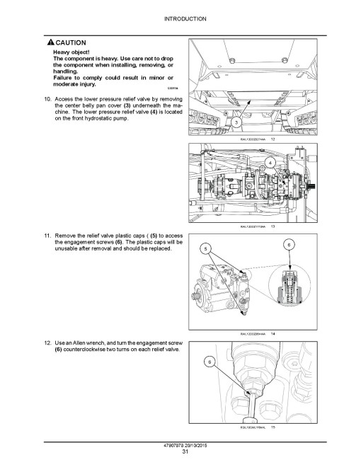 New Holland D180C (SN from NDDC18000, NEDC18000, NFDC18000) Stage IIIB Crawler Dozers Service Manual (47907878)