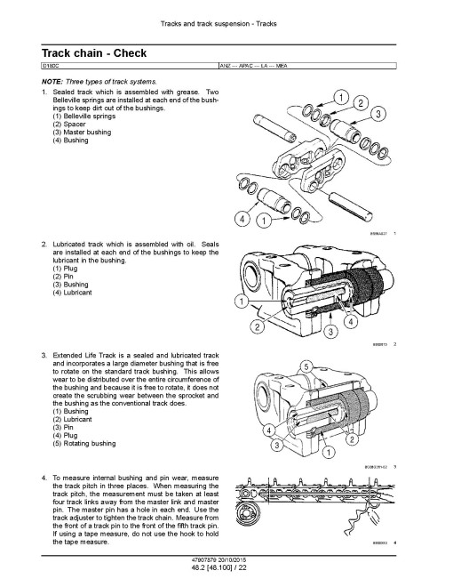 New Holland D180C (SN from NDDC18000, NEDC18000, NFDC18000) Tier 2 Crawler Dozers Service Manual (47907879)