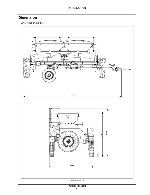 New Holland PS2045 Pneumatic Seeders Service Manual (47918068)