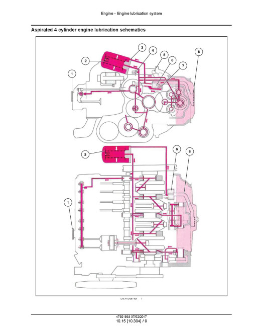 New Holland TT3840, TT3840F, TT3880F and TT4030 Tier 2 MY2016 Tractors (Latin America) Service Manual (47921938)
