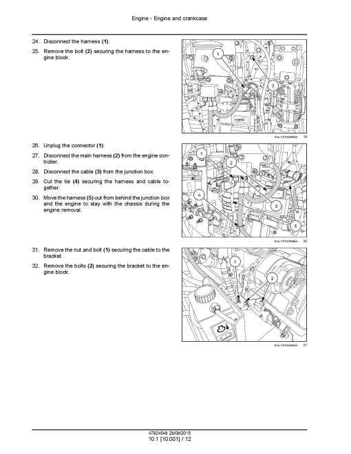 New Holland T9.435, T9.480, T9.530, T9.565, T9.600, T9.645 and T9.700 Tier 4B Final 4WD Articulated Tractors (North American Edition) Service Manual (47924549) New Holland T9.435, T9.480, T9.530, T9.565, T9.600, T9.645 and T9.700 Tier 4B Final 4WD Articulated Tractors (North American Edition) Service Manual (47924549)