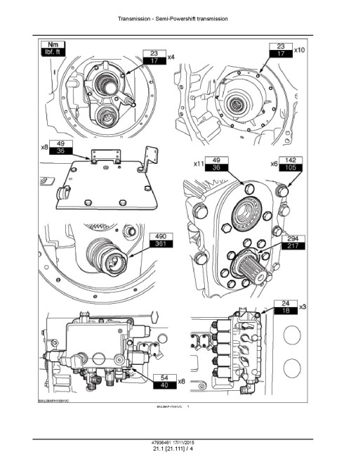 New Holland T7.175, T7.190, T7.210, AutoCommand T7.175, T7.190, T7.210 and T7.225 Stage IV Tractors (Europe) Service Manual (47936461)