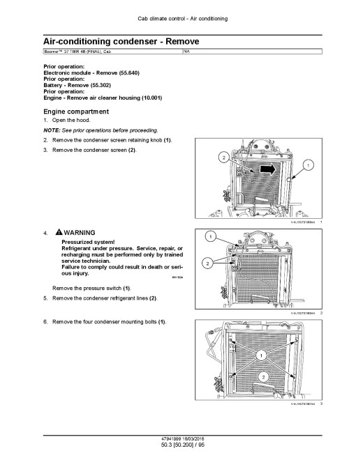 New Holland Boomer 33 and 37 Tier 4B Final Compact Tractors (North America) Service Manual (47941899)