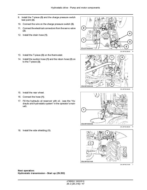 New Holland FR480, FR550, FR650, FR780 Tier 4B Final and FR850 Tier 2 Self-Propelled Forage Harvesters (North America) Service Manual (47956032)