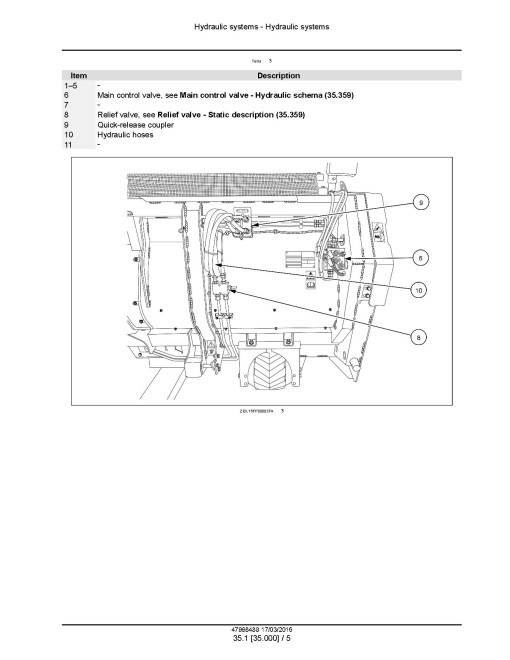 New Holland 300FP and 380FP (SN from 3501) Auger Headers Service Manual (47998488)