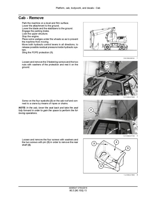 New Holland WE150B Wheeled Excavators Service Manual (48005347) New Holland WE150B Wheeled Excavators Service Manual (48005347)