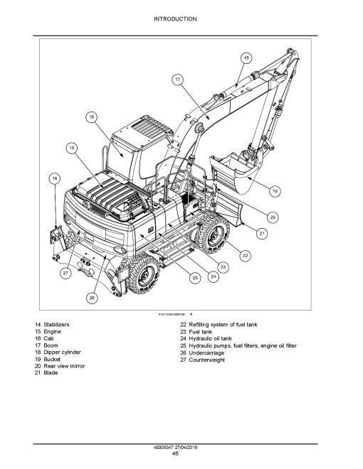 New Holland WE150B Wheeled Excavators Service Manual (48005347) New Holland WE150B Wheeled Excavators Service Manual (48005347)