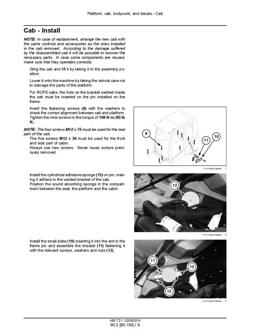 New Holland WE170B and WE190B Wheeled Excavators Service Manual (48017211) New Holland WE170B and WE190B Wheeled Excavators Service Manual (48017211)