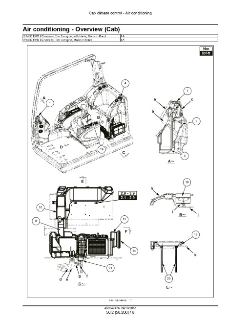 New Holland E145C EVO Tier 3 Crawler Excavators (Latin America) Service Manual (48024947A) New Holland E145C EVO Tier 3 Crawler Excavators (Latin America) Service Manual (48024947A)