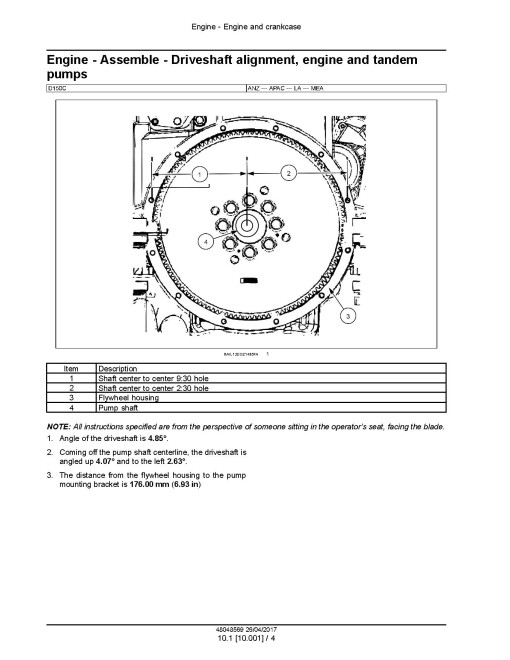New Holland D150C (SN from NHC106500) Tier 2 Crawler Dozers Service Manual (48048569)