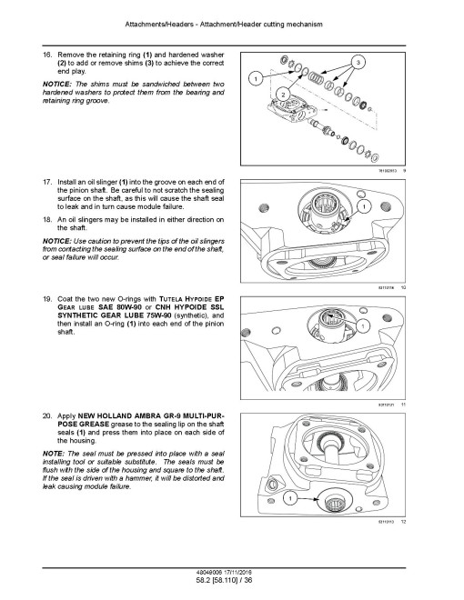 New Holland Durabine 416, 416 Specialty and 419 Disc Headers Service Manual (48049006) New Holland Durabine 416, 416 Specialty and 419 Disc Headers Service Manual (48049006)