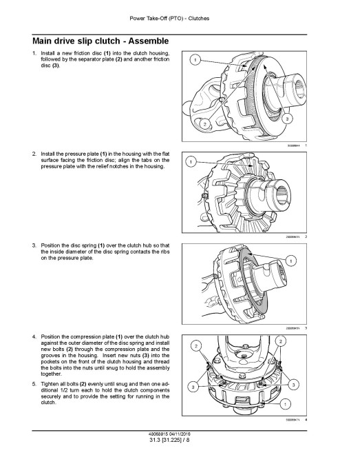 New Holland Discbine H7220 and H7320 Mower-Conditioners Repair Manual (48068915)