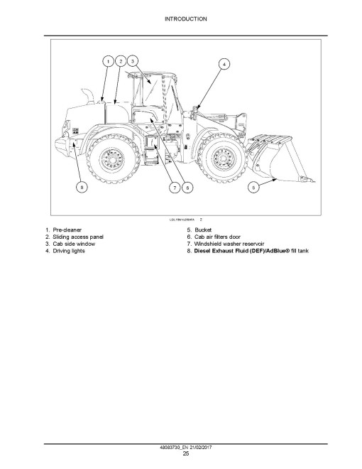 New Holland W130D and W170D Stage IV/Tier 4B Wheeled Loaders Service Manual (48083730) New Holland W130D and W170D Stage IV/Tier 4B Wheeled Loaders Service Manual (48083730)