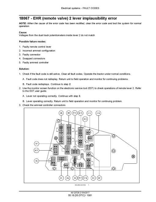 New Holland T8.320, T8.350, T8.380, T8.410, SmartTrax T8.380 and T8.410 Tier 4B Tractors with PST (Europe) Service Manual (48123726)