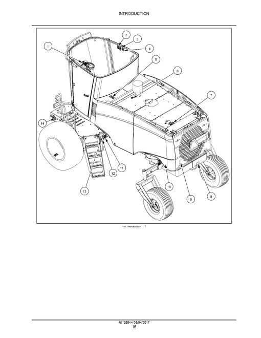 New Holland Speedrower 220 and 260 Tier 4B Final Self-Propelled Windrowers (North America) Service Manual (48126544)