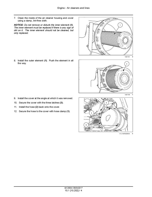 New Holland Speedrower 220 and 260 Tier 4B Final Self-Propelled Windrowers (North America) Service Manual (48126544)