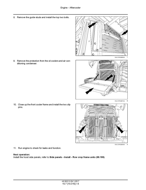 New Holland T9.435, T9.480, T9.530, T9.565, T9.600, T9.645 and T9.700 Stage IV 4WD Articulated Tractors (Europe) Service Manual (48193210)