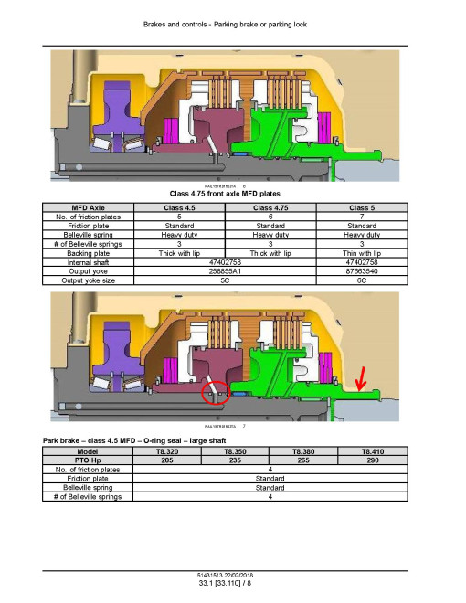 New Holland T8.320, T8.350, T8.380, T8.410, SmartTrax T8.380 and T8.410 Tier 4B Tractors with PST (North America) Service Manual (51431513)