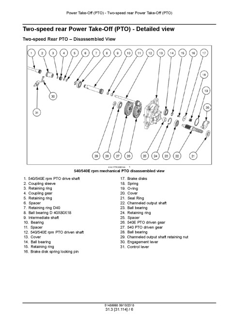 New Holland Workmaster 55, 65 and 75 Compact Tractors (North America) Service Manual (51489998)