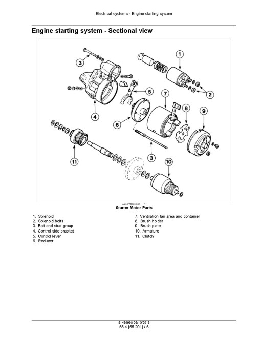 New Holland Workmaster 55, 65 and 75 Compact Tractors (North America) Service Manual (51489998)