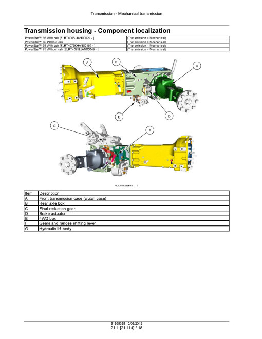 New Holland PowerStar 65, PowerStar 75 Tier 4B Final Tractors (North America) Service Manual (51505365)