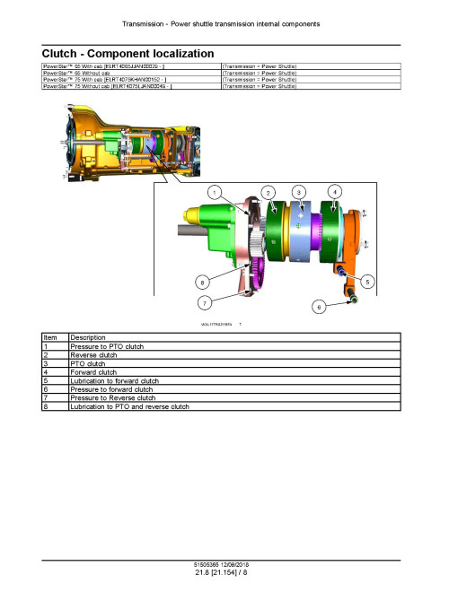 New Holland PowerStar 65, PowerStar 75 Tier 4B Final Tractors (North America) Service Manual (51505365)