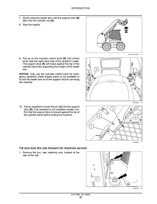 New Holland L313, L315, L318, L320, L323, L325, L330 Tier 3 Skid Steer Loaders and C327, C332, C338 Tier 3 Compact Track Loaders (Latin America, Asia, Africa, Australia) Service Manual (51517858)