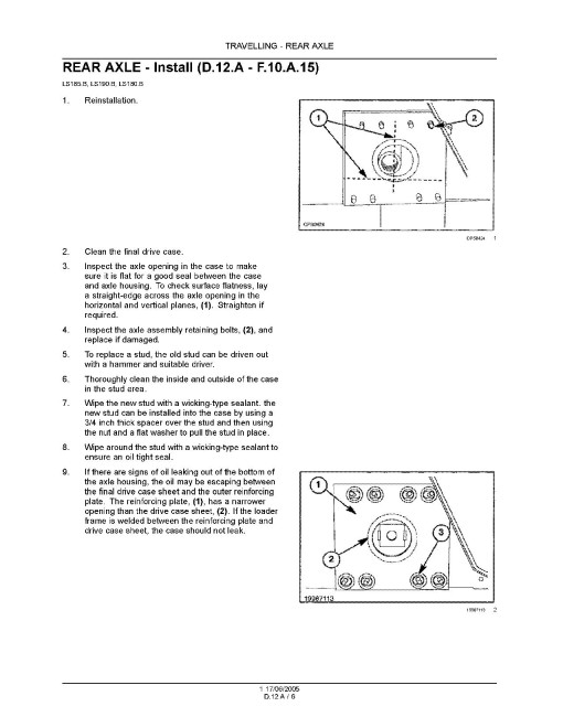 New Holland LT185.B, LT190.B Compact Track Loaders, LS180.B, LS185.B and LS190.B Skid Steer Loaders Repair Manual (6-80050NA)