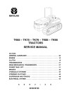 New Holland TK100A, TK65, TK70A, TK75, TK75A, TK76, TK80A, TK85, TK90A and TK95 Crawler Tractors Service Manual (6035438100)