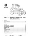 New Holland TN75FA, TN85FA and TN95FA Tractors Service Manual (6035445100)