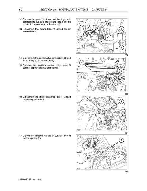 New Holland TL100A, TL70A, TL80A and TL90A Tractors Service Manual (6035451100)