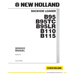 B110, B115, B95, B95LR and B95TC Backhoe Loaders Service Manual (60367230NA)