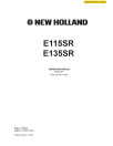 New Holland E115 SR and E135 SR Crawler Excavators Workshop Manual (60413426)