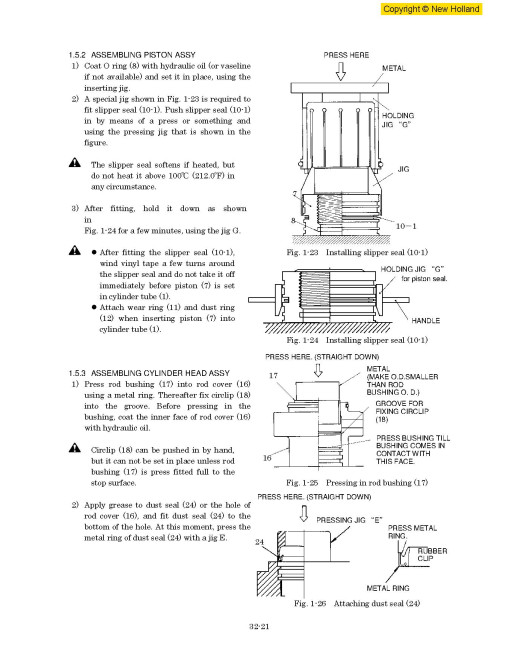 New Holland E115 SR and E135 SR Crawler Excavators Workshop Manual (60413426) New Holland E115 SR and E135 SR Crawler Excavators Workshop Manual (60413426)