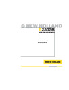 New Holland E235 SR Crawler Excavators Workshop Manual (60413436)