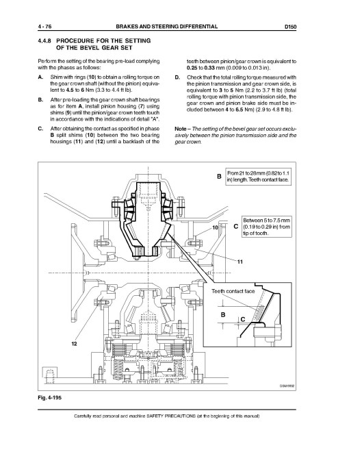 New Holland D150 Tier 2 Crawler Dozers Workshop Manual (60413517)