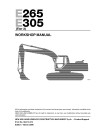 New Holland E265 and E305 Tier 3 Crawler Excavators Workshop Manual (60413674)