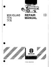 New Holland TF76 and TF78 Combines Repair Manual (6046401600)