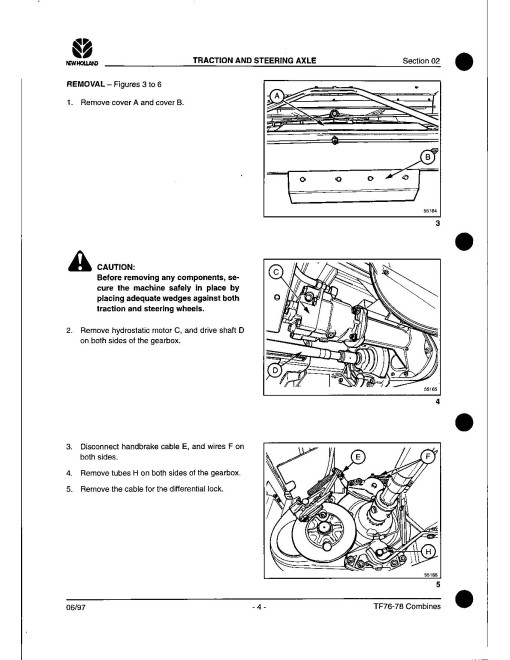 New Holland TF76 and TF78 Combines Repair Manual (6046401600) New Holland TF76 and TF78 Combines Repair Manual (6046401600)