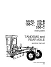 New Holland M100, M100B and M100C Motor Graders Repair Manual (70682501)